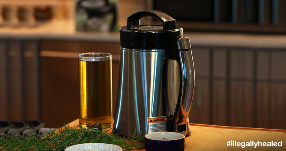 Making infused cooking oil at home is easy with the MagicalButter Machine.