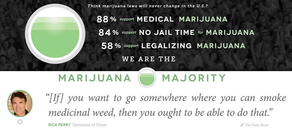 To discover what hundreds of world leaders, celebrities, and governments have to say about cannabis visit: marijuanamajority.com